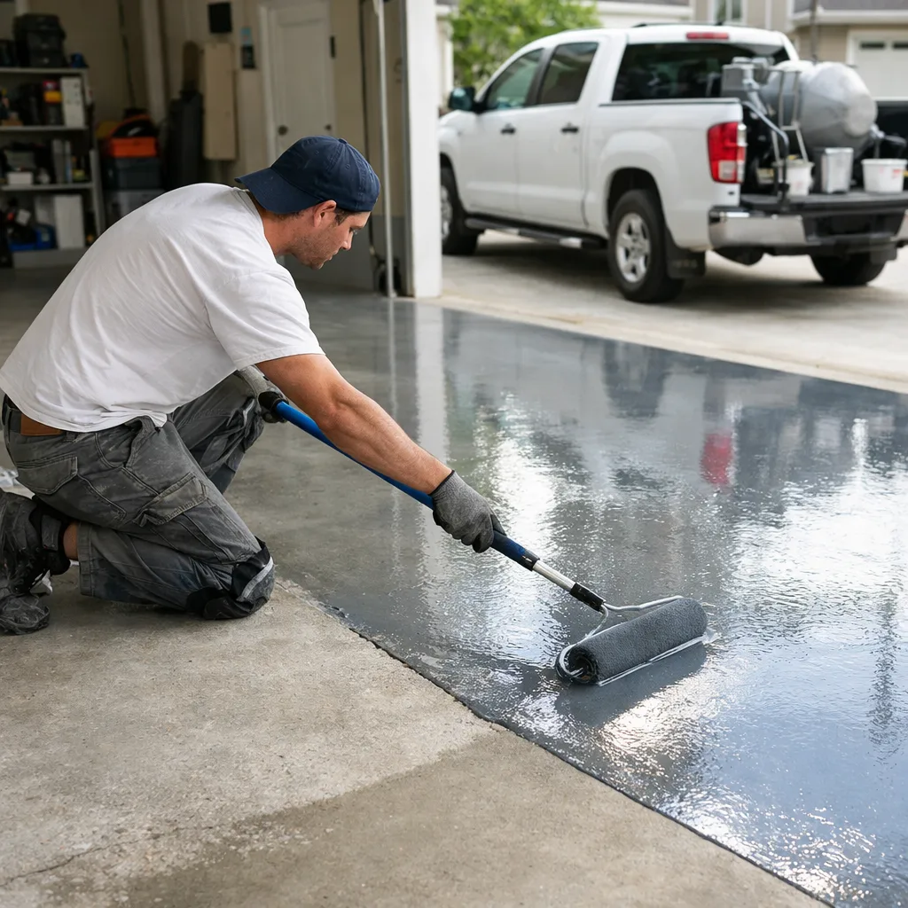 Garage Floor/Epoxy Coating Victoria